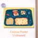 School Lunch Tray Painting Poster, Vibrant Retro Illustrated Poster, Nostalgic Classic School Meal Tray Artwork, Suitable For Dining Room And Kitchen_maomaolike.com
