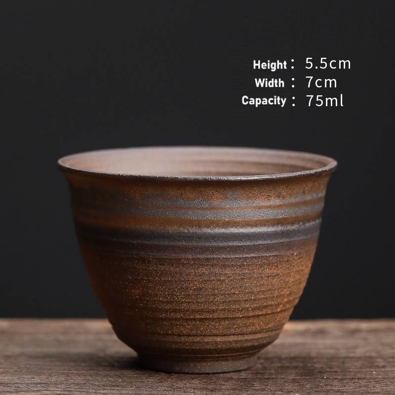 Handmade vintage ceramic teacup tea bowl master cup single cup ceramic kung fu teacup_maomaolike.com