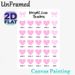 Weight Loss Tracker Painting Poster, Pastel Pink Heart & Bow Design Poster, Practical Tool To Monitor Weekly Weight Loss Progress For Home Or Personal_maomaolike.com