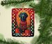 Flat-Coated Retriever Holiday Christmas Porcelain Ornament Christmas Tree Hanging Decorations For Home Christmas Holiday, Rectangle, Gift, Multicolor_maomaolike.com