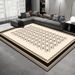 Living Room Rug,Large Rug,Oversized, Gold Leaves Design,Bedroom Rug,Soft And Thick, Machine Washable, Thickened Rug, Bedside Rug,Decorative Indoor Rug_maomaolike.com