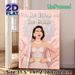 Pin The Bindi On The Bride Painting Poster, Pastel Pink Elegant Illustrated Indian Bride Poster, Interactive Party Game Decor For Bachelorette Parties_maomaolike.com