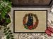 Belgian Sheepdog Christmas Flowers Doormat Front Door Mat Indoor Outdoor Rugs For Entryway, Non Slip Washable Low Pile, 24H X 36W_maomaolike.com