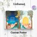 Forest Day & Night Painting Poster, Soft Whimsical Woodland Scene Poster, Serene Decorative Artwork With Forest Animals And Text, Suitable For Living_maomaolike.com