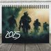 2025 Military Themed Calendar 12 Month Spiral Wall Calendar Desk Calendar--1pc_maomaolike.com