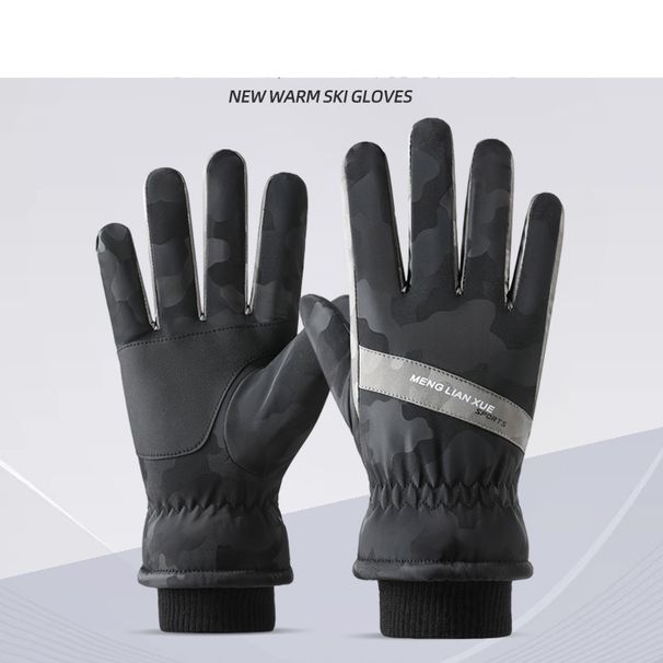 Sports Gloves Skiing Cycling Motorcycle Hiking Winter Warm Gloves Outdoor Winter Warm Gloves For Men Riding Non-slip Touch Screen Thickened_maomaolike.com