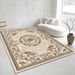 Living Room Rug,Large Rug,Oversized, Gold Leaves Design,Bedroom Rug,Soft And Thick, Machine Washable, Thickened Rug, Bedside Rug,Decorative Indoor Rug_maomaolike.com