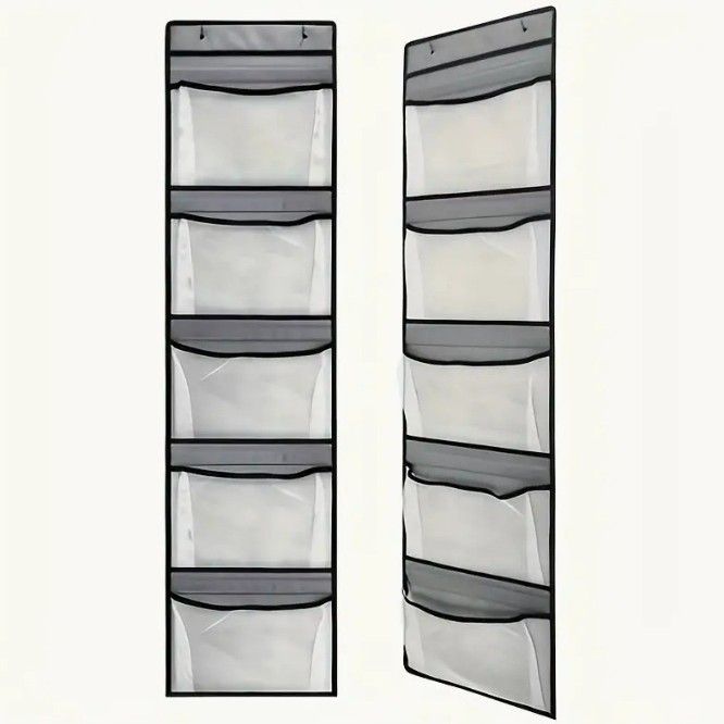 5-storey Door Rear Closet Storage Hanging Bag Large Capacity Non-woven Hanging Storage Bag Wardrobe Storage_maomaolike.com