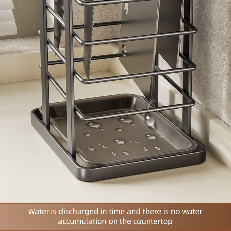 Suitable For Home Kitchen Scissors, Fruit Knife, Draining Countertop Block, Integrated Knife Rack And Storage Rack_maomaolike.com