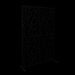 Metal Privacy Screens W3.8Ft X H6Ft Outdoor And Indoor Divider With Free Standing Decorative Privacy Screen For Balcony Patio Garden Room Divider, Black Bird Shape_maomaolike.com