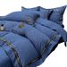 Foreign Trade Cross-Border E-commerce Export Skin-Friendly Brushed Embroidery Embossed Four-Piece Bedding Factory Wholesale Three-_maomaolike.com