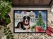 Entlebucher Mountain Dog Cozy Christmas Doormat Front Door Mat Indoor Outdoor Rugs For Entryway, Non Slip Washable Low Pile, 24H X 36W_maomaolike.com