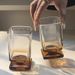 Ancient Niche Design Maillard Short Foot Cup Ins Style Glass Juice Cup Bubble Water Cup Cocktail Cup_maomaolike.com