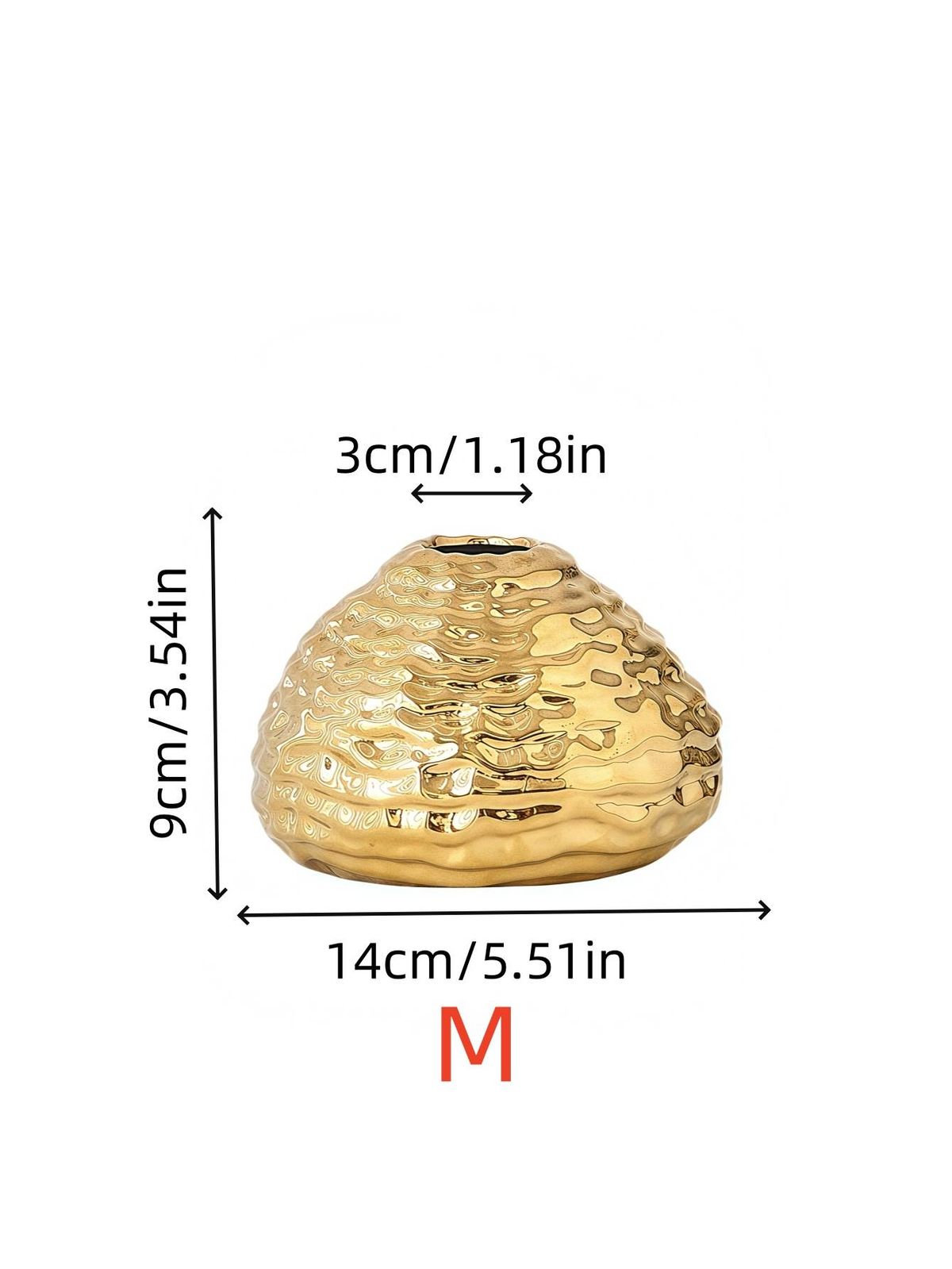 A European-style Light Luxury Gold Wavy Pattern Vase Is Suitable For The Living Room, Dining Room, Hallway, Flower Arrangement, Vase Ornaments_maomaolike.com