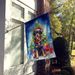 Rottweiler Christmas Reindeer House Flag Large Porch Sleeve Pole Decorative Outside Yard Banner Artwork Wall Hanging, Polyester, House Size, Multicolor_maomaolike.com