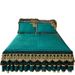 European Coral Fleece Single Piece Crystal Velvet Non-Slip Thickened Flannel Quilted Sheet Skirt Style Bed Cover_maomaolike.com