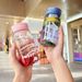 Simple Fresh Mini Water Heat-Resistant Anti Drop Portable Plastic Cup, Milk And Fruit Bottle, Graduated Pocket Cup_maomaolike.com