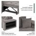 104.5" Pull Out Sleeper Sofa Reversible L-Shape 3 Seat Sectional Couch With Storage Chaise And 2 Stools For Living Room Furniture Set_maomaolike.com