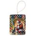 Schnauzer And Santa Claus Porcelain Ornament Christmas Tree Hanging Decorations For Home Christmas Holiday, Rectangle, Gift, Multicolor_maomaolike.com