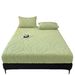 Winter Waffle Thickened Taffeta Fleece Sheet Single Piece Warm Simple Mattress Protector Full Coverage Fixed Bed Cover_maomaolike.com
