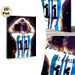 Football Player Di Maria Painting Poster, Vibrant Splatter-style Soccer Athlete Poster, Eye-catching Sports-themed Decor Ideal For Bedroom, Game Room_maomaolike.com
