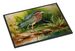 Green Heron Doormat Front Door Mat Indoor Outdoor Rugs For Entryway, Non Slip Washable Low Pile, 24H X 36W_maomaolike.com