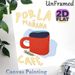 Coffee Themed Painting Poster, Warm Hand-drawn Red Coffee Cup With Spanish Morning Coffee Text Poster, Cozy Vibe Decor Ideal For Kitchen, Café And_maomaolike.com