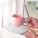 Retro Tulip Coffee Cup High Value Exquisite Flower Mug Cup Afternoon Tea Ceramic Cup And Saucer Set_maomaolike.com