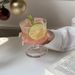 Unique Vintage Glass Ins-style Short Stem Iced Americano Coffee Latte Cup, Specialty Drink And Juice Cup_maomaolike.com