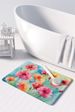 Carnations In Watercolor Memory Foam Kitchen Mat Machine Washable Anti-Fatigue Mat Cushion Comfort Bath Mat Or Kitchen Rug_maomaolike.com