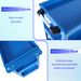 Tool Cart On Wheels, 3 Tier Rolling Mechanic Tool Cart, Heavy Duty Steel Utility Cart W/Lockable Wheels, 450 LBS Capacity Industrial Service Cart For Garage, Warehouse, Workshop (blue)_maomaolike.com