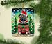 Pug Christmas Porcelain Ornament Christmas Tree Hanging Decorations For Home Christmas Holiday, Rectangle, Gift, Multicolor_maomaolike.com