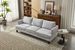 Fabric 3 Seater Couch With 2 USB, Comfortable Sectional Couches And Sofas For Living Room Bedroom Office Small Space, Easy Assembly & Comfy Cushion,Light Grey_maomaolike.com