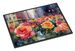 New York Roses In Watercolor Doormat Front Door Mat Indoor Outdoor Rugs For Entryway, Non Slip Washable Low Pile, 24H X 36W_maomaolike.com