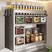 Home Kitchen Spice Rack Multi-Functional No-Drill Wall-Mounted Seasoning Storage Box_maomaolike.com