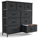 Dresser For Bedroom With 9 Fabric Storage Drawer Wardrobe Tall Chest Organizer Closet Adult Kids Clothes Cabinet Furniture_maomaolike.com