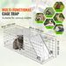 SucceBuy Live Animal Cage Trap Humane Cat Rodent Control Folding With Handle For Rabbits Stray Cats Squirrels Raccoons_maomaolike.com