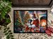 Greater Swiss Mountain Dog And Santa Claus Doormat Front Door Mat Indoor Outdoor Rugs For Entryway, Non Slip Washable Low Pile, 24H X 36W_maomaolike.com