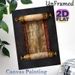 Ancient Scroll Painting Poster, Vintage Aged Scroll With Elaborate Ancient Script Poster, Brings Classic Historical Charm, Suitable For Study, Home_maomaolike.com