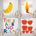 Ins Style Pop Hand-drawn Illustration Decorative Hanging Art Canvas Banana Cheese Unique Niche Background Cloth_maomaolike.com