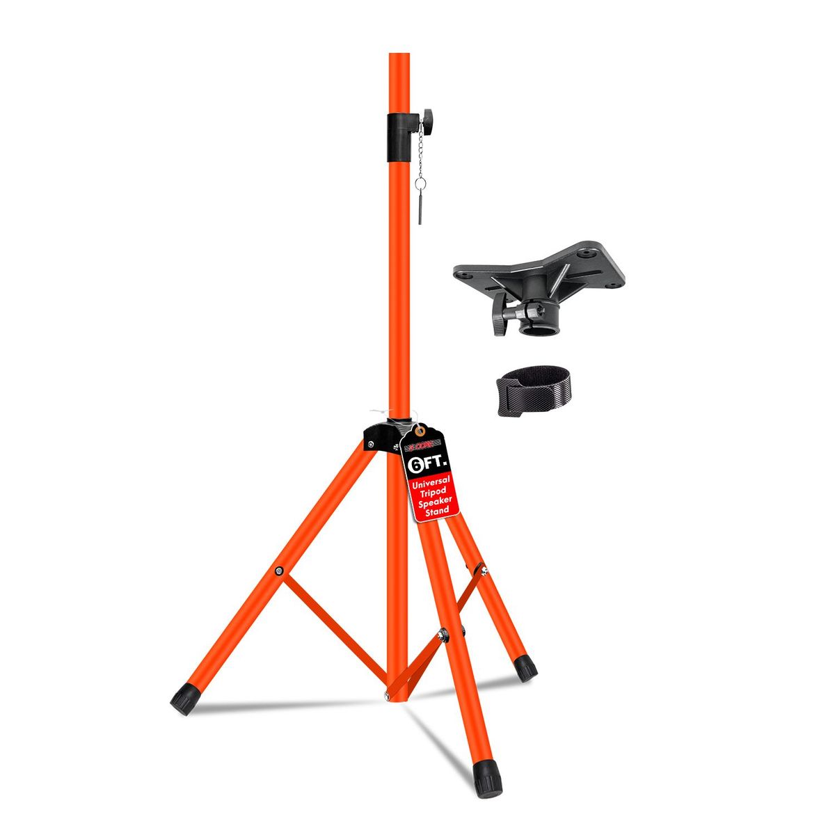 5 Core Speaker Stand Tripod Floor Tall Adjustable Up To 72 Inch DJ Studio Monitor Stands Pole Mount - SS ECO ORG WOB_maomaolike.com