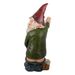 Cartoon White Beard Gnome Resin Statue, Mini Dwarf Garden Figurine, Indoor Outdoor Decor Ornament Christmas Holiday Gift
_maomaolike.com