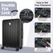 3pcs Luggage Set-Durable Hard Shell Suitcase Set With Double Spinner Wheels, Large Capacity Travel Trolley Case, Perfect For Business & Family Trips, And Ideal_maomaolike.com