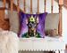 Doberman Pinscher King Of Mardi Gras Throw Pillow Machine Washable, Indoor Outdoor Decorative Pillow For Couch, Bed Or Patio, 14Hx14W_maomaolike.com
