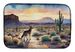 Desert Sunset Coyote Dish Drying Mat Absorbent Dish Drying Mat Pad For Kitchen Counter Dish Drainer Mat For Countertop, 14 X 21", Multicolor_maomaolike.com