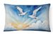 Birds, Birds, Birds Throw Pillow Throw Pillow For Indoor Couch Bed Outdoor Patio Washable, Gulls Soaring High 7520,12Hx16W_maomaolike.com