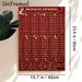 Roman Numerals Educational Painting Poster, Vintage Red & Gold Detailed Conversion Chart Poster, Clear Learning Reference Suitable For Home Study_maomaolike.com