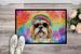 Shih Tzu Hippie Dawg Doormat Front Door Mat Indoor Outdoor Rugs For Entryway, Non Slip Washable Low Pile, 24H X 36W_maomaolike.com
