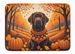 Chocolate Labrador Retriever Fall Memory Foam Kitchen Mat Machine Washable Anti-Fatigue Mat Cushion Comfort Bath Mat Or Kitchen Rug_maomaolike.com