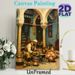 Copper Artisan Workshop Painting Poster, Rich-toned Realistic Oil Painting Poster, Cultural Craft Studio Scene Decor Ideal For Living Room, Study_maomaolike.com